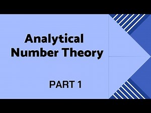 Basics And Definitions Of Analytical Number Theory | Number Theory Part 1 | Mathematise Yourself