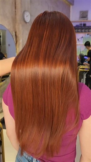 Copper Red so smooth, it should come with a warning label: CAUTION: May cause strangers to stare. 😌🔥 Ultra-shiny, ultra-silky, ultra-YOU. 🥵💋 Hair Bar magic, as always. 💁🏻‍♀️💖 Slide into our DM or drop by at 📍N. Roldan St. Kalibo, Aklan Back of Royal Supermart Beside Beauty Treats #hairbar #hairbarkalibo #hairstyle #haircolor #hairgoals #copperhair #CopperRedHair | HAIR Bar-Kalibo