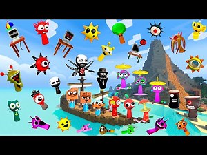 🚢 All Evolution Sprunki Phases Apple Claire Nyles Pinki Wenda Simon Mr Sun Tree Computer Minecraft !