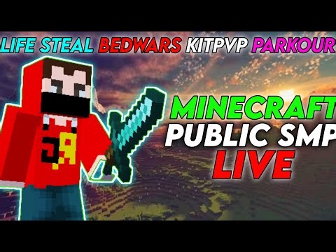 Minecraft Public SMP Live Stream | Anyone Can Join Java + bedrock edition