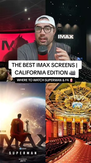 Modern Mythos on Instagram: "These are the best IMAX theaters in California, and some of the best screens in the entire US. If you live near one of these locations, you need to go and see Superman of Fantastic Four 🎥🍿 #imax #amc #regal #imaxtheater #superman #amclincolnsquare #interstellar #sinners #amctheaters #movies #whattowatch #movienews #jamesgunn #fantasticfour"
