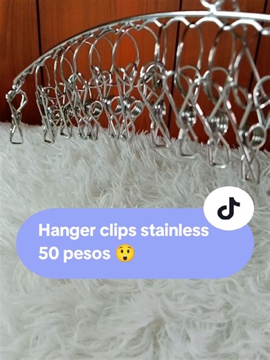 Hanger clips stainless 20 clips 50 pesos lang ganda nito meh #hanger #cliphangerstainless #dryinghanger #hangerclipsforbaby #hangerclips #fypシ゚viral #foryoupage #fyppppppppppppppppppppppp