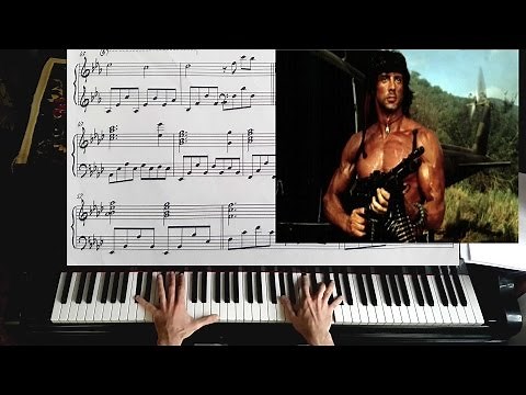 "Rambo: First Blood" Theme - Piano Solo / It`s a Long Road - Piano Tutorial