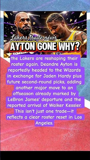 Lakers Massive Reset #Lakers #DeandreAyton