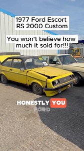 1.3M views · 7.3K reactions | 1977 Ford Escort RS2000 just gone under the hammer at Anglia Car Auctions and you won’t believe how much it sold for! Let us know what you think of that price in the comments…#classiccar #classicford #carauction #barnfind #projectcar | UK Barn Finds | Facebook