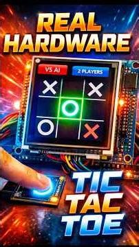 This isn’t an app… it’s REAL hardware 👀 Tic Tac Toe on Arduino!# #TechReels #Innovation #STEM #iot