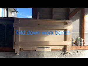 【作業台】折り畳み壁収納作業台 コンパクトに折りたためる作業台をロードスターのガレージに自作 fold down work bench