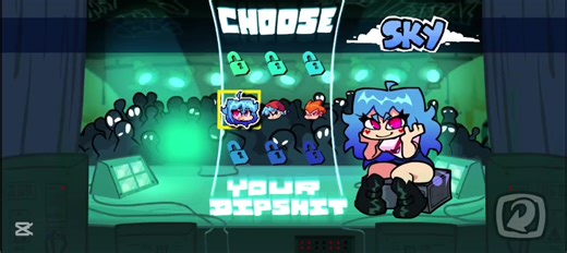 Gameplay de Sky: Reborn en Friday Night Funkin'