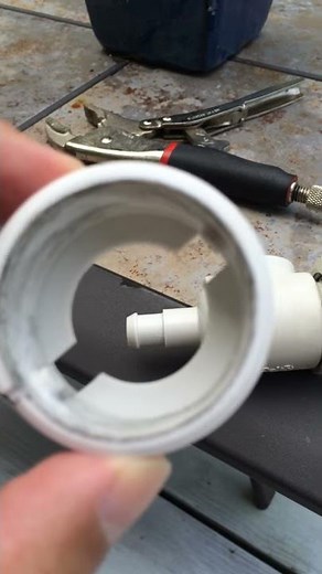 How to remove a broken Polaris quick connection from pool wall Part 1