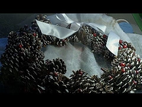 How to Make the Perfect Pine Cone Wreath Day 46