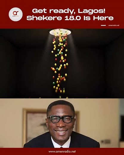 OfficialAmenRadio on Instagram: "Get ready, Lagos! Shekere 18.0 is about to shake the city! Expect a move of God's Spirit, powerful moments, and an atmosphere of miracles. Join us at The Freedom Centre, This Present House, Freedom Way, Lekki for an unforgettable evening of rhythm, sounds of warfare, praise, and spiritual songs. Date: 23rd November, 2025 Time: 5 PM Bring your Shekere, your family, your moves, and your joy. Shekere 18.0 is one encounter you don't want to miss! Save the date. See y
