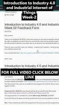 NPTEL Introduction to Industry 4.0 and Industrial Internet of Things | Week 2 Answers | NOC25-CS146