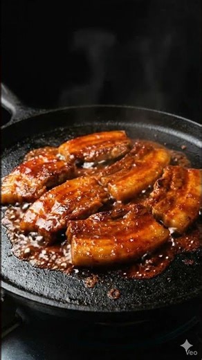 Juicy Pork Belly ASMR | Sizzling & Satisfying Eating Sounds