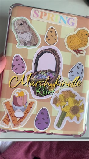 Spring stickers available now 🌸🌷 Behau.Etsy.com #behau #booktok #readersoftiktok #kindle #kindlestickers