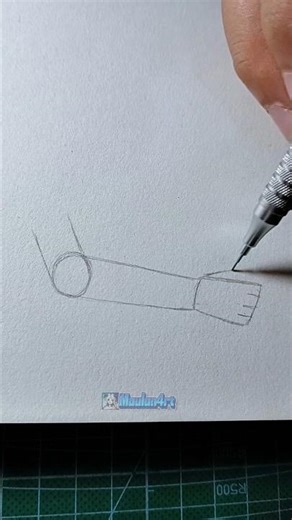 how to draw anime hand easily #drawing #manga #anime #art #howtodraw