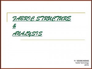 Fabric Structure & Analysis ( FSA )