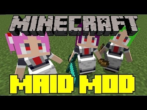Minecraft Mod Showcase - Little Maid Mod - Mod Review