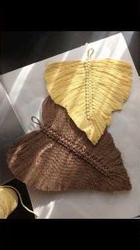 DYI Macrame Leaf for Wall Hanging #dyi #macrame #macrametutorial #handmade #howtomake #simple