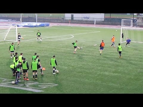 SoccerCoachTV.com- Man City v Liverpool 1v1 2v2 3v3 Shooting Drill.