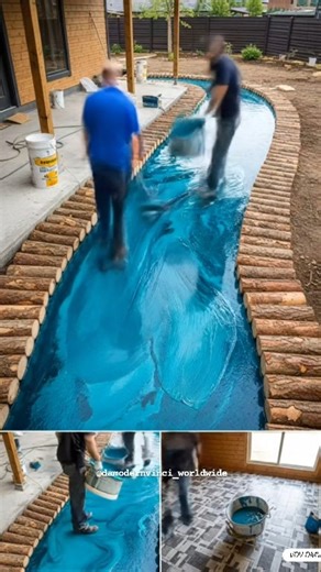 🤯 Log & Epoxy: Transforming Outdoor Spaces #diy #epoxy #construction #logwood #epoxyart #resin #3Dfloor #woodworking #diyprojects #decor #satisfying #DIYTransformation | Visionary Design Vibes - Da Modern Vinci Worldwide