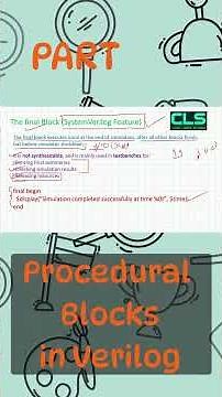 Understanding Procedural Blocks – initial, always, final