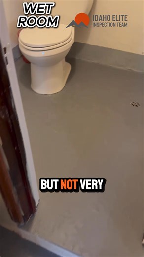 Wet Room Well, that's one way to guarantee a bathroom is waterproof! 😅 We often find unique solutions in homes, but this entire bathroom designed as a "Wet Room" (a room where everything can get wet) is certainly rare! While we admire the commitment to easy cleaning, our inspection focuses on whether this unique design is compliant with plumbing and electrical codes. For example, is the drain functioning correctly? Are there any unsealed areas that might let moisture escape the shower space? We