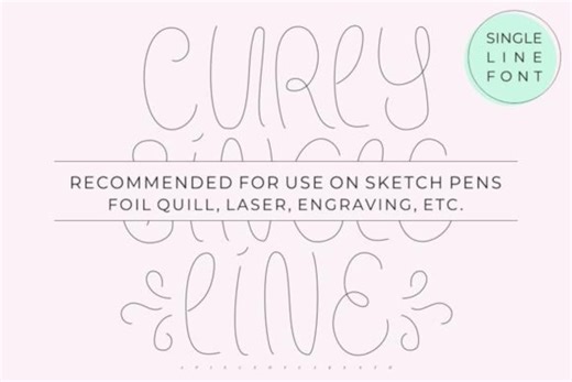 Single Line Font for Cricut Silhouette Engraving Sketch Pen Laser Foil Quill SVG OTF TTF Digital - Etsy UK