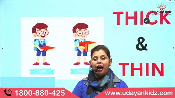 Thick and Thin Concept for Kindergarten, Comparison for kids, Pre-number concept for Preschool