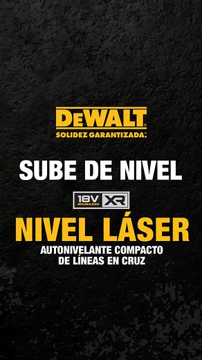 1.7K views · 17 reactions | Precisión milimétrica. Durabilidad de nivel superior. Tecnología de haz verde líder en su clase. Nuestro nivel láser compacto de líneas en cruz XR 18V está diseñado para ofrecer una visibilidad excepcional, incluso en los lugares de trabajo más duros. | DEWALT | Facebook