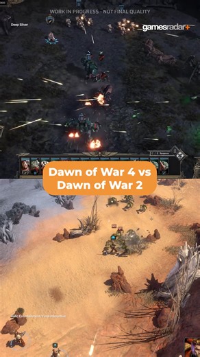 Dawn of War 4 trailer versus Dawn of War 2 gameplay 👀 #warhammer40k #dawnofwar #pcgaming | GamesRadar