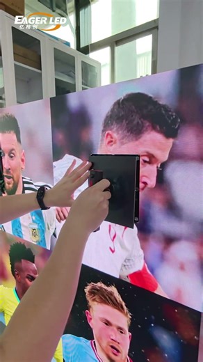 An LED module no larger than the palm of a hand.#indoorleddisplay #leddisplay #ledscreen