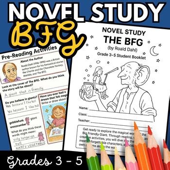 The BFG Novel Study Unit | Chapter Comprehension, Vocabulary & Activities