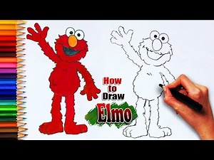 How to Draw Elmo | Elmo drawing | Drawing tutorials | drawing learning step by step