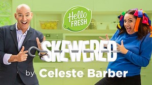 201K views · 71 reactions |  Wake up Celeste! Everybody's cooking now! HelloFresh! Everybody's cooking now!  Warm up your wiggling fingers because episode 4 of #Skewered by Celeste Barber is here and she's joined by none other than Anthony Field - Blue Wiggle! Together, they cook bonafide family favourite chicken schnitty (yummy yummy) and even cook up a bit of sweet potato sweet potato! This episode and this dish is a genuine crowd-pleaser! | HelloFresh | Facebook