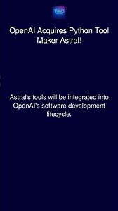 OpenAI Acquires Python Tool Maker Astral!
