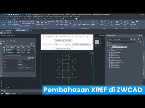 ZWCAD - Data Exchange 1 - Pembahasan Xref di ZWCAD