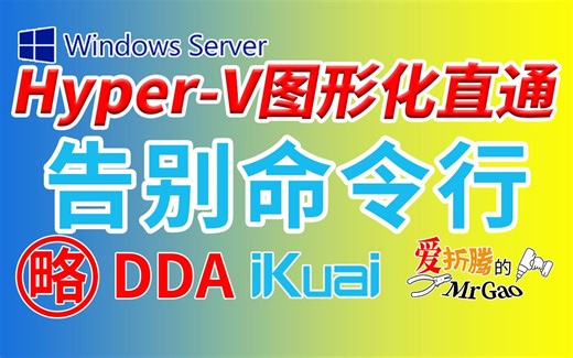 【老高分享】Windows Server 2022 DDA Hyper-V虚拟机图形化直通分享 比ESXi PVE更容易上手！N5105/6005吃核显更舒服