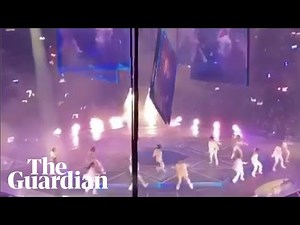 Hong Kong government launches inquiry after screen falls at boyband concert