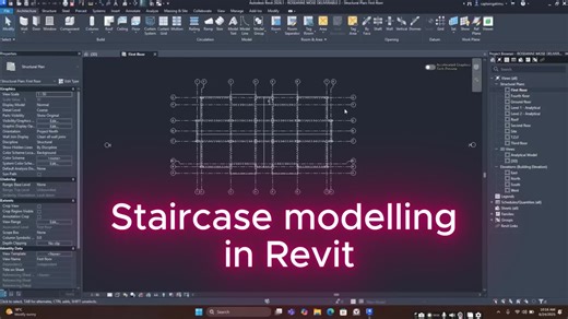 Watch the video below to understand how to efficiently model staircases in Revit.