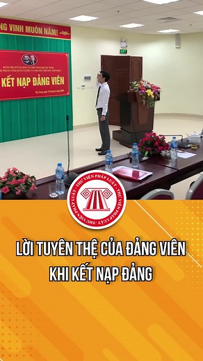 Lời Tuyên Thệ Của Đảng Viên Khi Kết Nạp Đảng