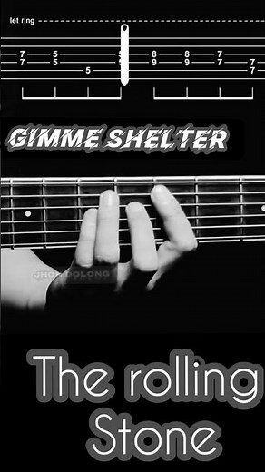 Gimme shelter/The Rolling Stones #guitartutorial#acouisticguitarcover #guitarlesson#musicrock