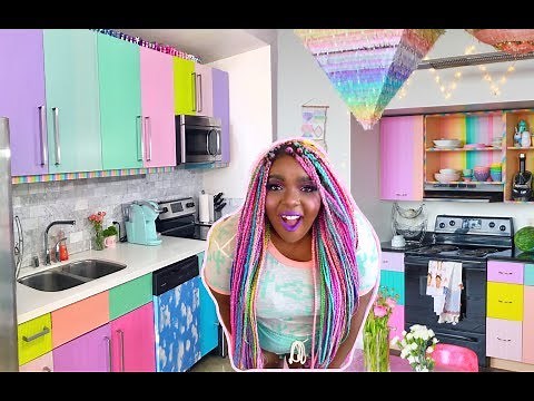 Cute DIY Rainbow Kitchen