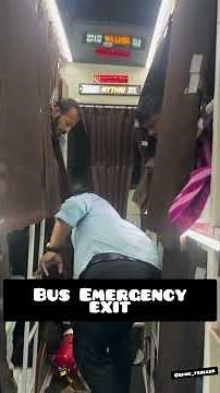 🚍 Bus Emergency Exit | Safety Tips Everyone Should Know