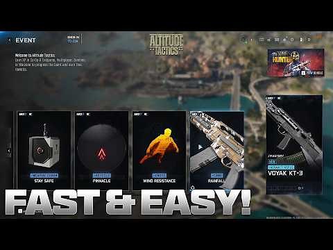 How To Complete Altitude Tactics Event FAST & Easy! (FREE Animated Camo, Voyak KT-3, & More!)