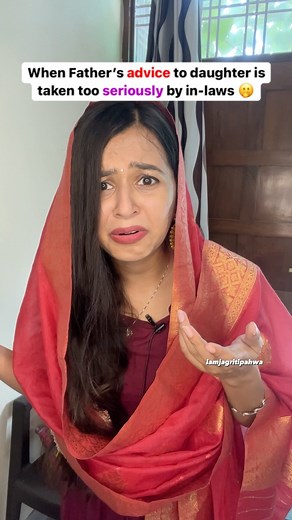 JAGRITI PAHWA | Oops. Papa akele mei samza dete🫢Tag someone with toxic inlaws . . . . The video is intended to show the Perception of people who take... | Instagram