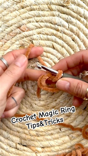 How to Make a Crochet Magic Ring | Beginner Tricks ✨🧶