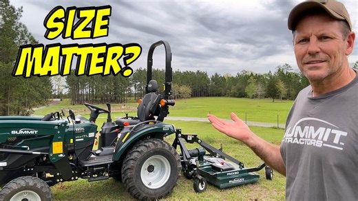 16K views · 101 reactions | 25hp Tractor And 5' Finish Mower Big Enough for 20 Acres? Summit TX25H Compact Tractor #tractor #farm #summittractors Summit Tractors Summit TX25H Tractor provided by Summit Tractors: https://summittractors.com/ Summit Tractors implements and attachments: https://www.summittractorsattachments.com/ | Piney Grove Homestead and Mini Farm | Facebook