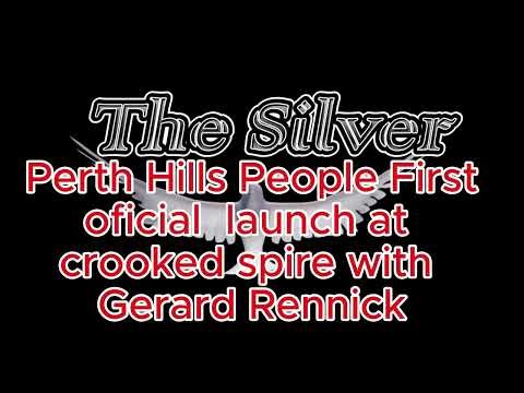 Perth Hills People First official launch at crooked spire with Gerard Rennick
