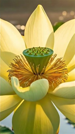 The Yellow lotus flower time lapse #lotus #flower #ai #icon0
