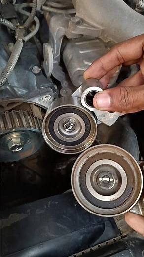 Bad idler pulley timing belt idler pulley noise #timingbelt #car#reel#short#automobile #mechanic